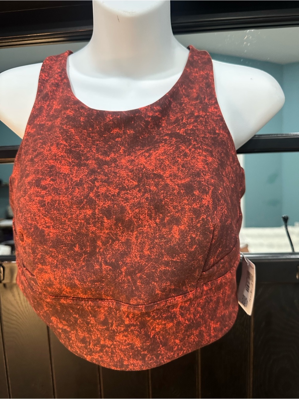 lululemon athletica dark orange Crop Top